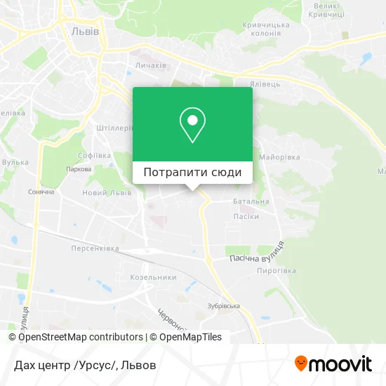 Карта Дах центр /Урсус/