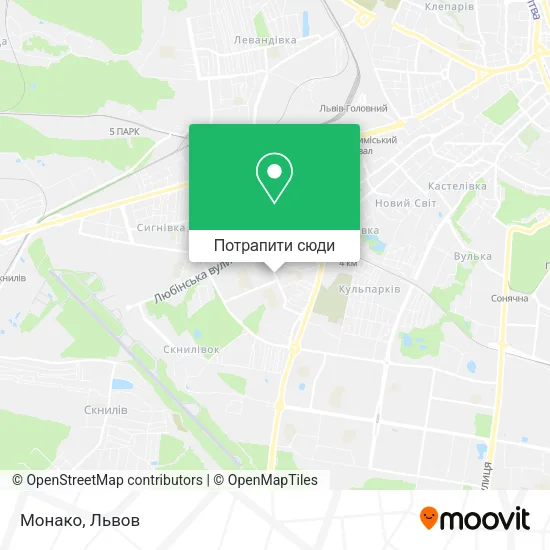 Карта Монако
