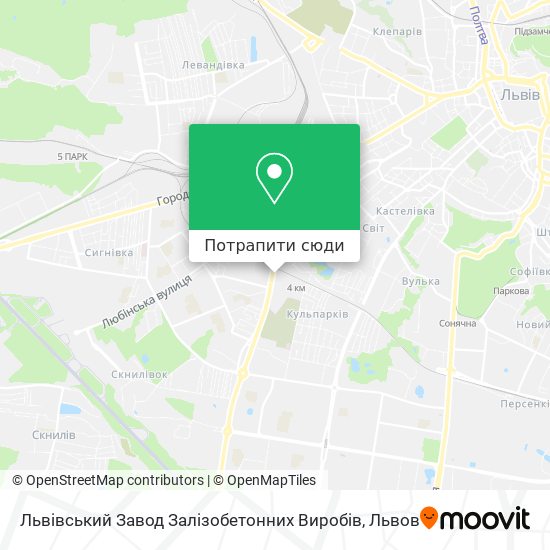 Карта Львівський Завод Залізобетонних Виробів