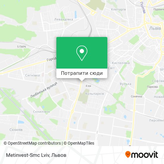Карта Metinvest-Smc Lviv