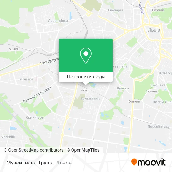 Карта Музей Івана Труша