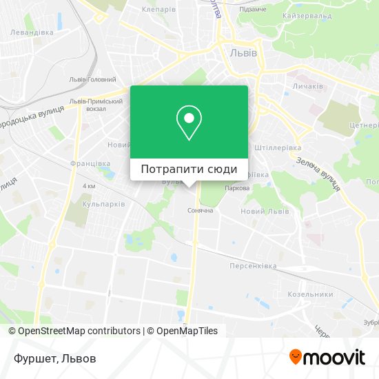 Карта Фуршет
