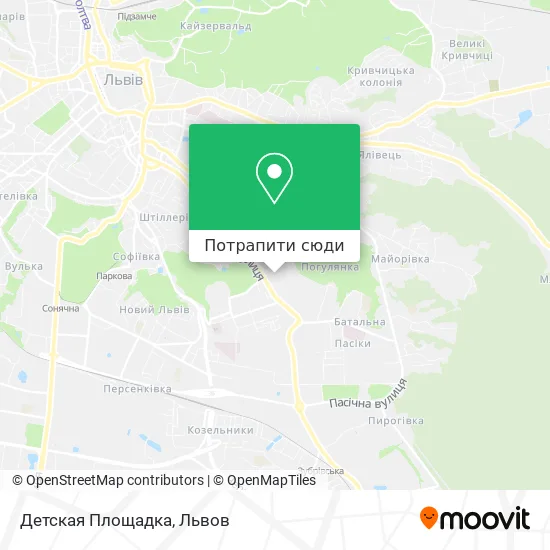 Карта Детская Площадка