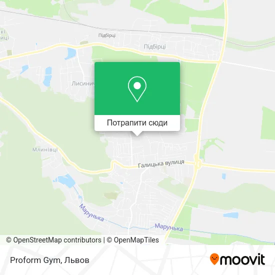 Карта Proform Gym