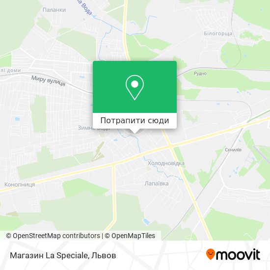 Карта Магазин La Speciale