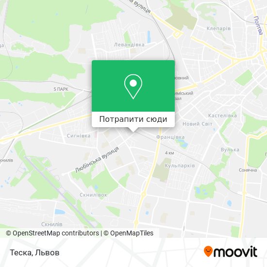 Карта Теска