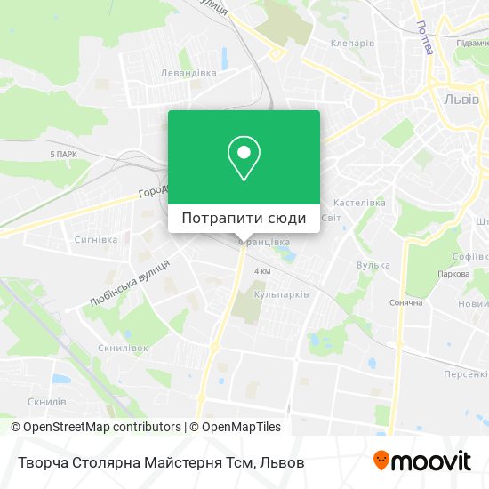 Карта Творча Столярна Майстерня Тсм