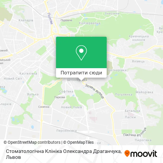 Карта Стоматологічна Клініка Олександра Драганчука