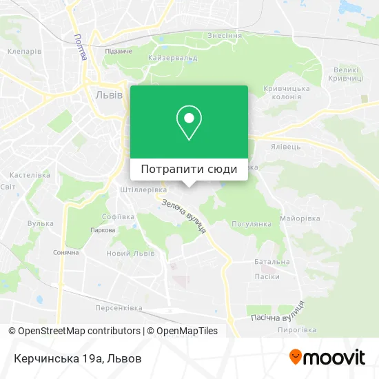 Карта Керчинська 19а