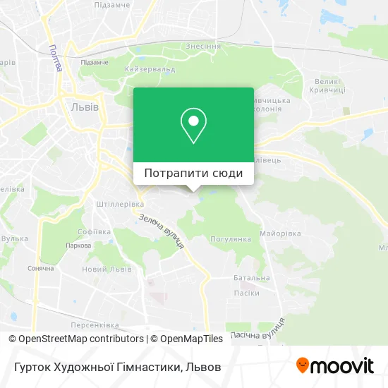 Карта Гурток Художньої Гімнастики