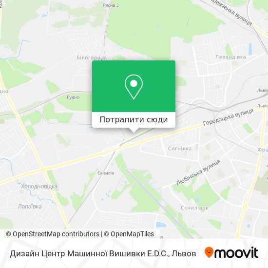 Карта Дизайн Центр Машинної Вишивки E.D.C.