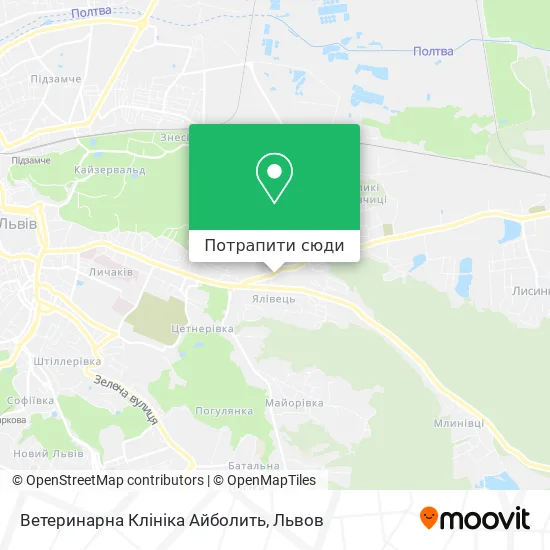 Карта Ветеринарна Клініка Айболить
