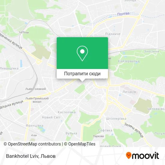 Карта Bankhotel Lviv