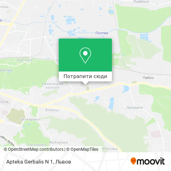 Карта Apteka Gerbalis N 1