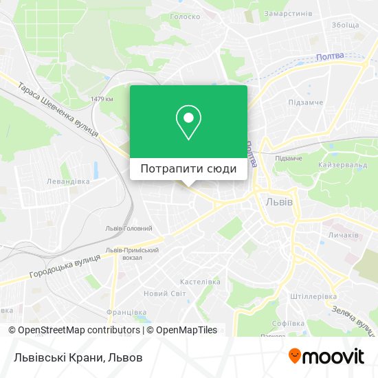 Карта Львівські Крани