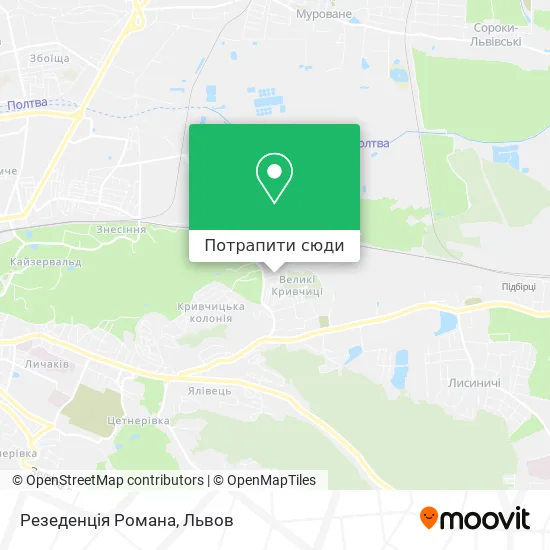 Карта Резеденція Романа