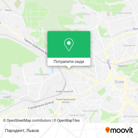 Карта Пародент