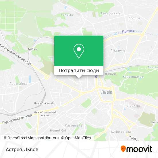 Карта Астрея