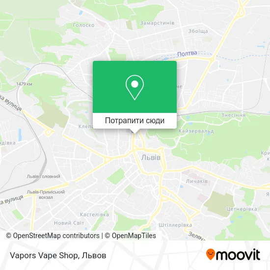 Карта Vapors Vape Shop