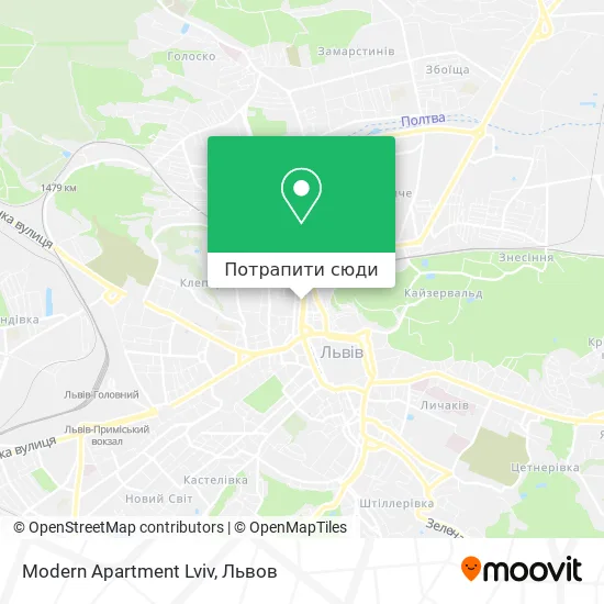 Карта Modern Apartment Lviv