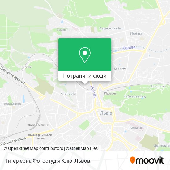 Карта Інтер'єрна Фотостудія Кліо