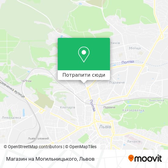 Карта Магазин на Могильницького