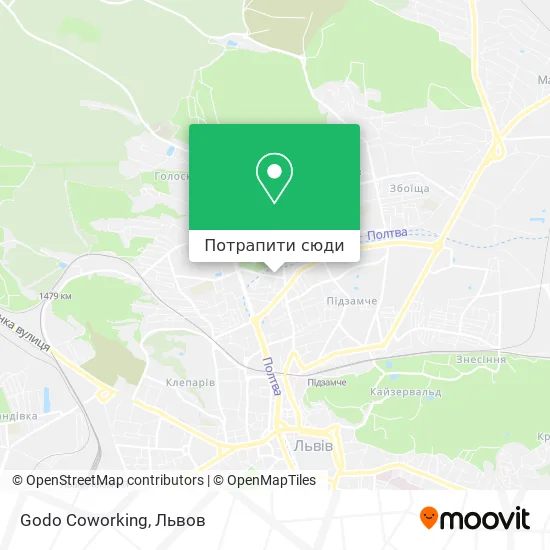 Карта Godo Coworking