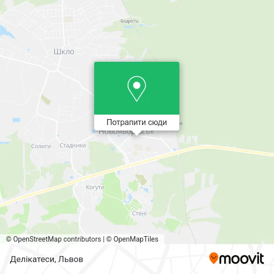 Карта Делікатеси