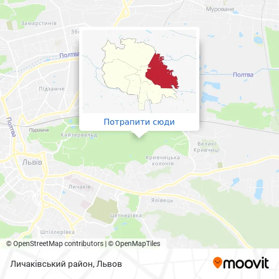 Карта Личаківський район