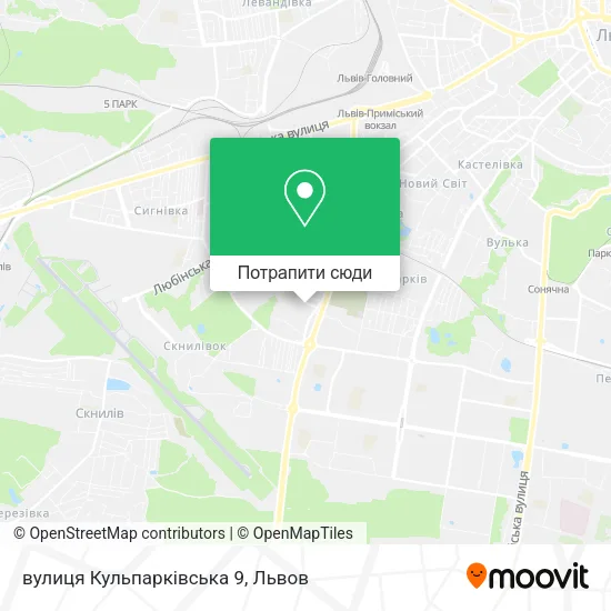 Карта вулиця Кульпарківська 9