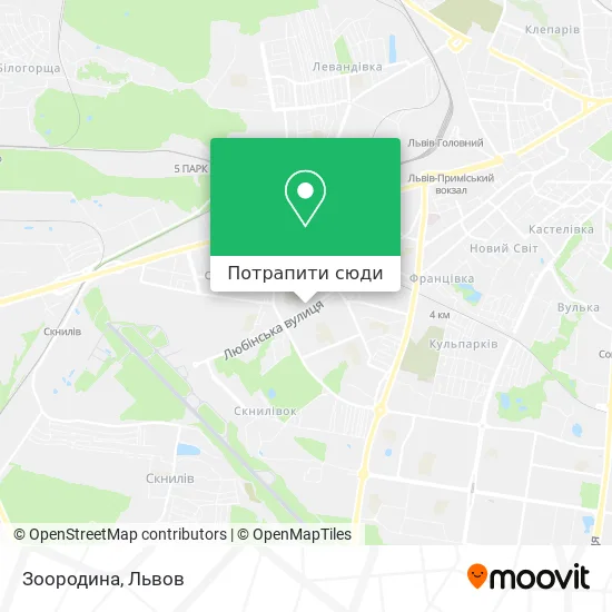 Карта Зоородина