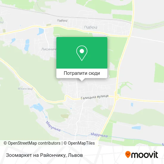 Карта Зоомаркет на Райончику