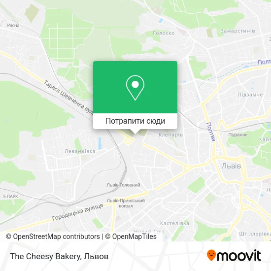 Карта The Cheesy Bakery