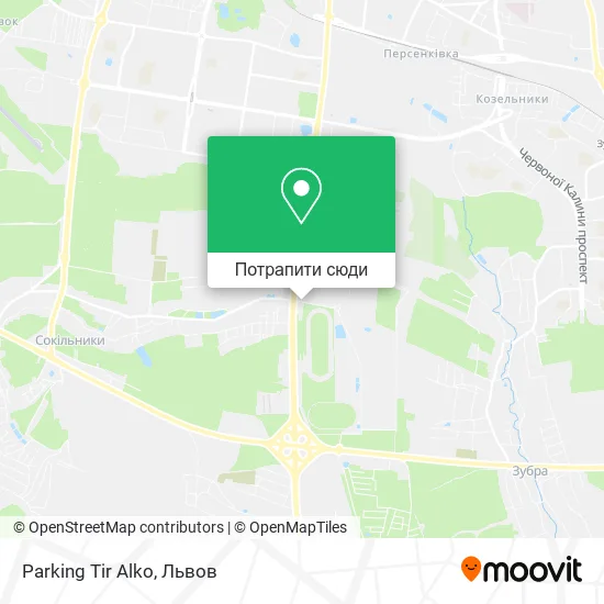 Карта Parking Tir Alko