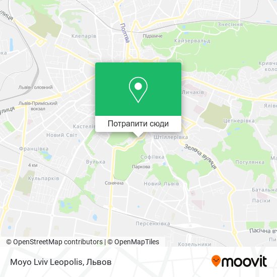 Карта Moyo Lviv Leopolis
