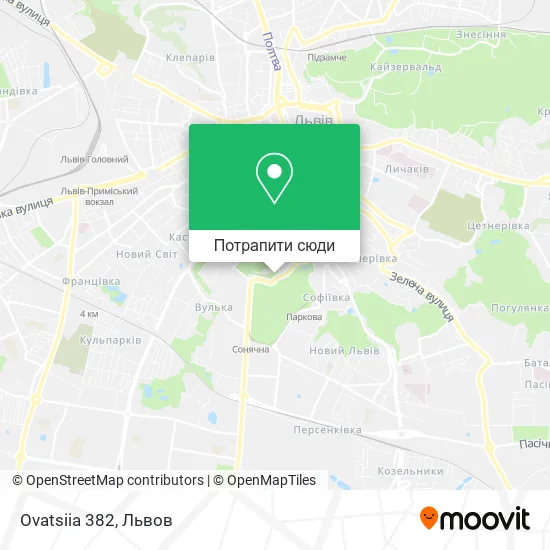 Карта Ovatsiia 382