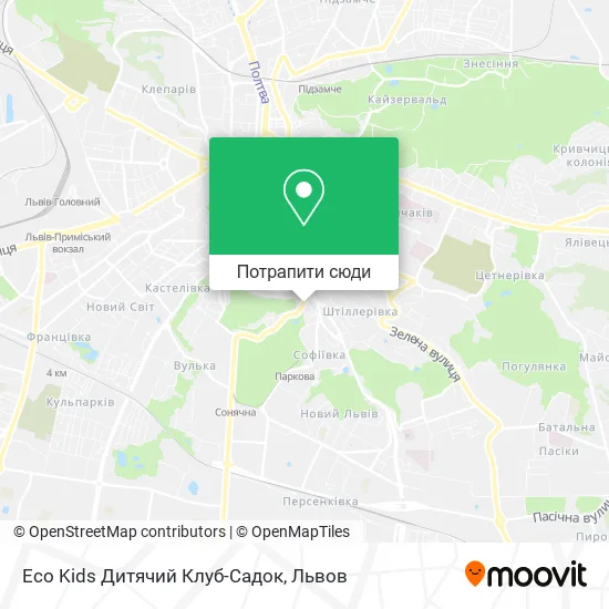 Карта Eco Kids Дитячий Клуб-Садок