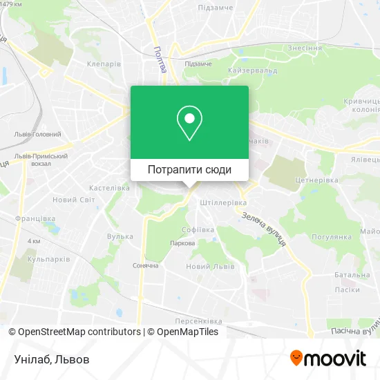 Карта Унілаб