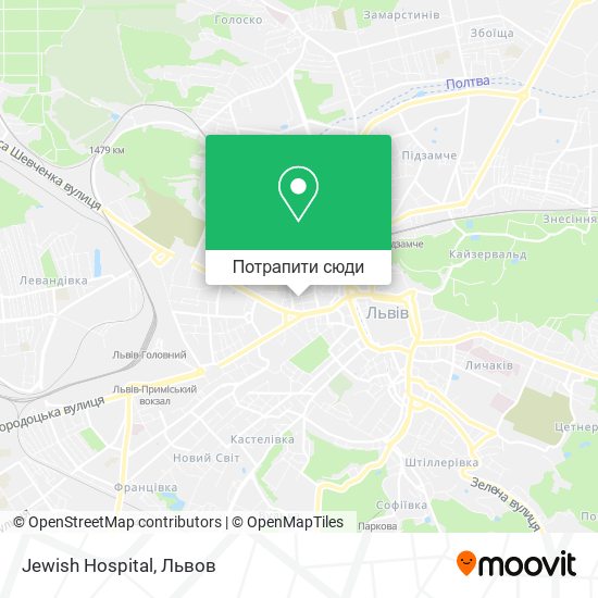 Карта Jewish Hospital