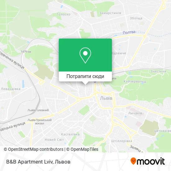 Карта B&B Apartment Lviv
