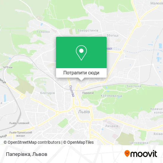 Карта Паперівка