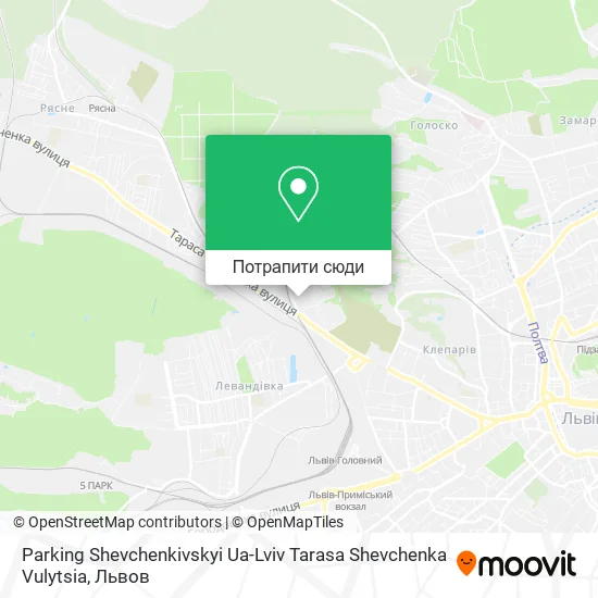 Карта Parking Shevchenkivskyi Ua-Lviv Tarasa Shevchenka Vulytsia