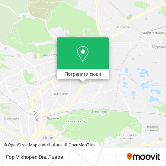 Карта Fop Vikhopen Dia
