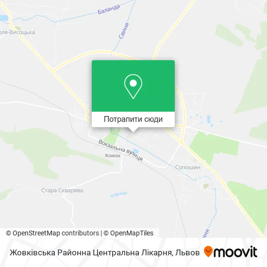 Карта Жовківська Районна Центральна Лікарня