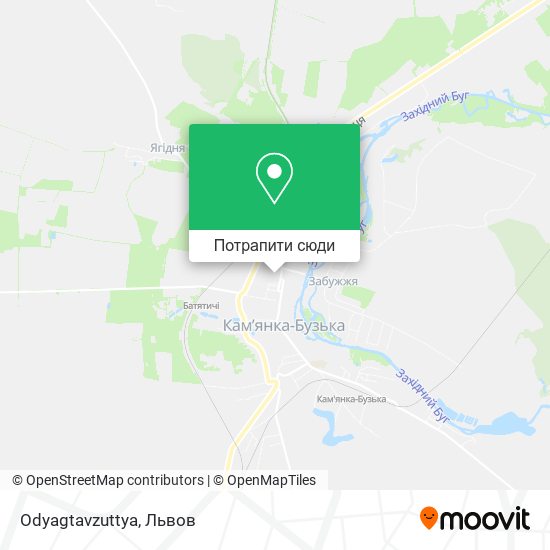 Карта Odyagtavzuttya