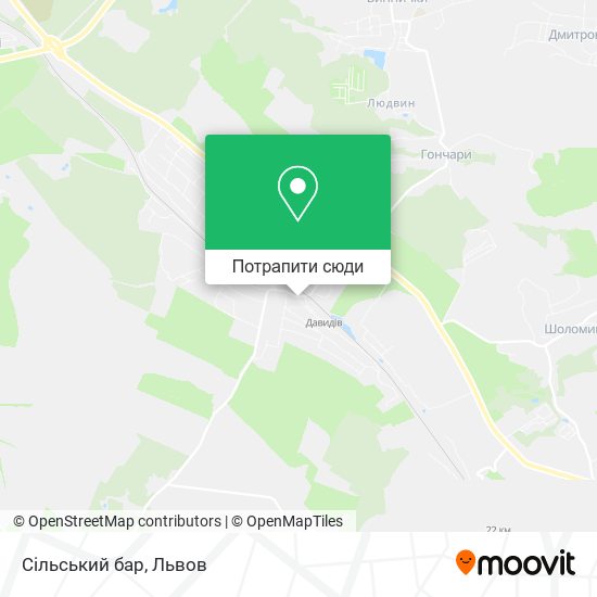 Карта Сільський бар