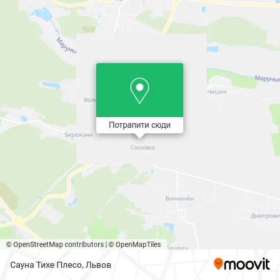 Карта Сауна Тихе Плесо