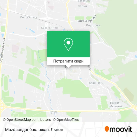 Карта Mazdaседанбаклажан