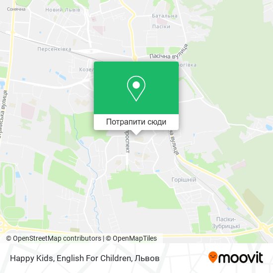 Карта Happy Kids, English For Children
