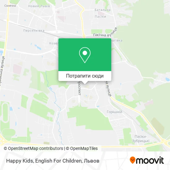Карта Happy Kids, English For Children